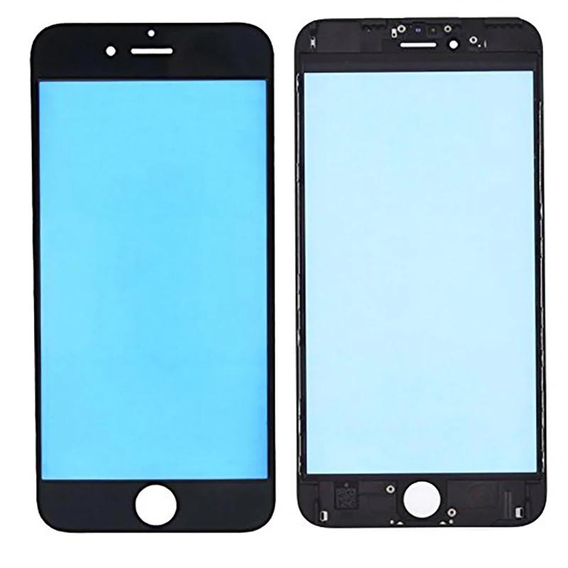 Para iPhone 6 6Plus 6s 6sPlus 7G 7 Plus Reemplazo de la pantalla exterior frontal Cubierta de lente de cristal LCD con marco - imagen 3