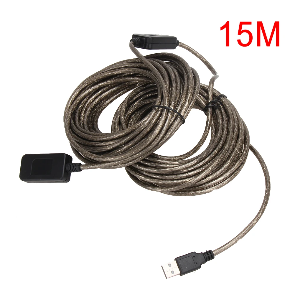 Cable de extensión USB 2,0 macho a hembra, adaptador de datos de alta velocidad, 5m, 10m, 15m, 20m, nuevo - imagen 2