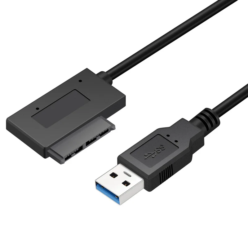 OULLX-adaptador Sata a USB 3,0, Cable convertidor de 13 Pines, 7 + 6 pines, Transfe DE DATOS rápido para portátil, Unidad óptica, CD/DVD ROM, unidad Slimline - imagen 3