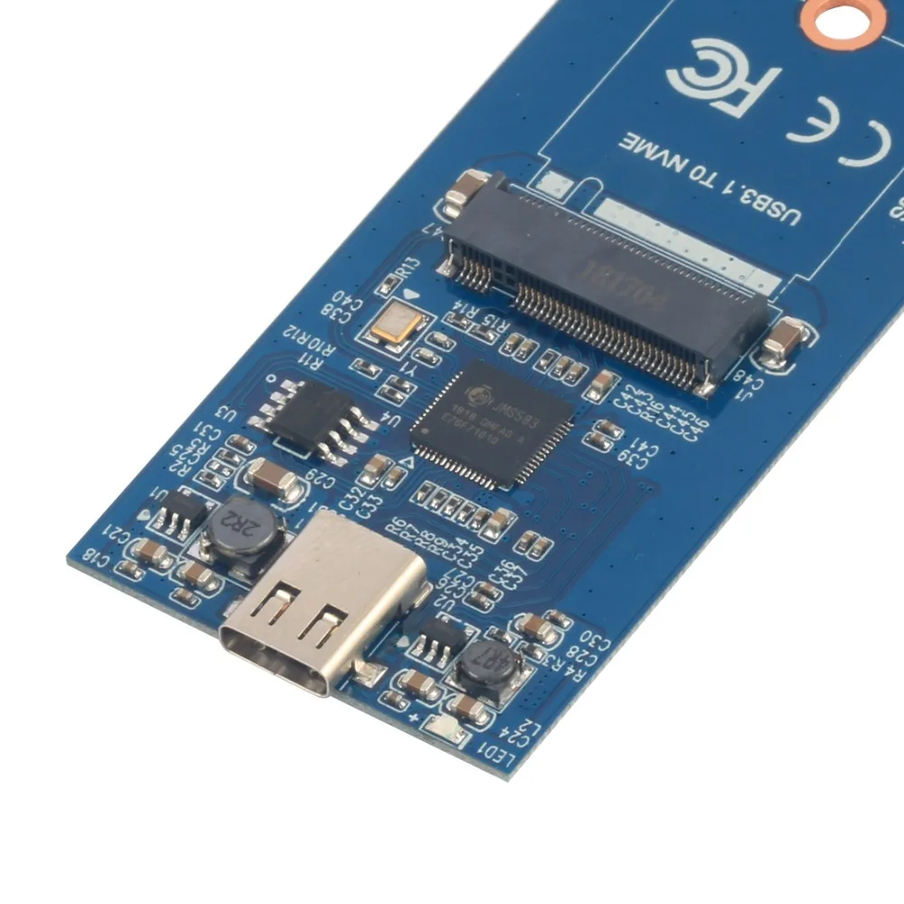 XT-XINTE para NVMe PCIE, caja de disco duro M.2 a USB tipo C, 3,1 M, SSD, caja móvil externa - imagen 5