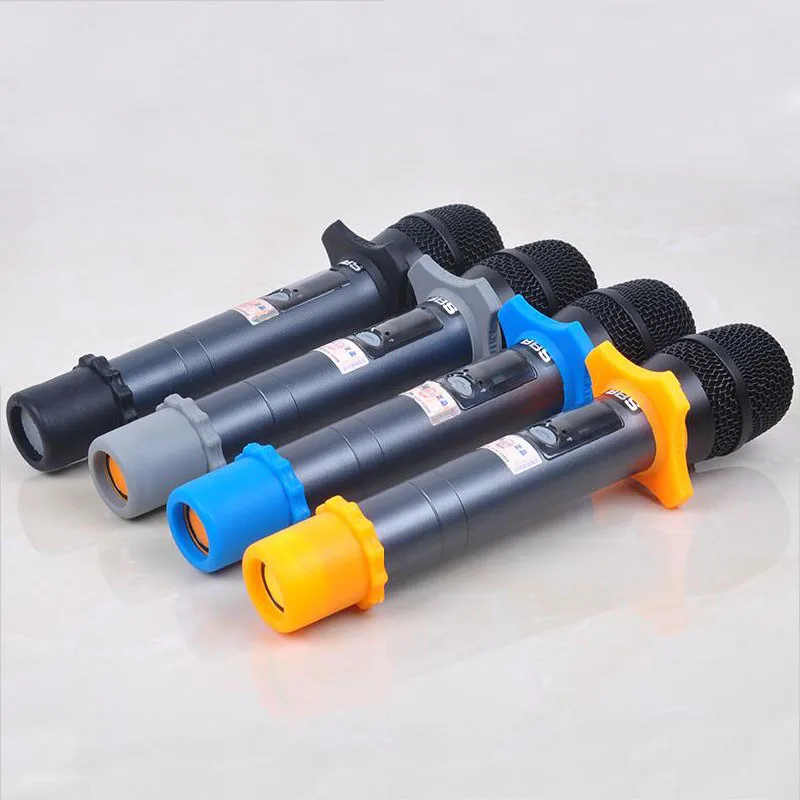 Micrófono con cable/inalámbrico, funda de silicona suave antideslizante, Base antideslizante, anillo de repuesto KTV, círculo resistente a caídas - imagen 4