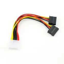 Adaptador Molex 4 pines a SATA 15 pines para Disco Duro