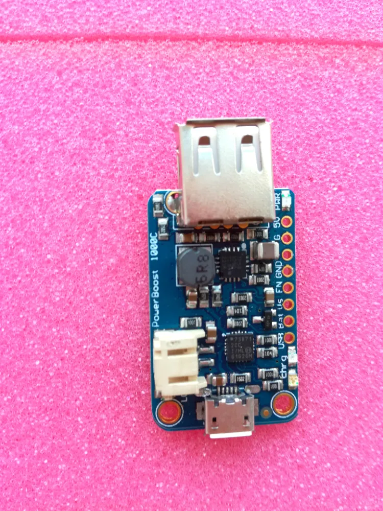 Módulo de punto 2465 recargable, cargador de 5V Lipo USB Boost PowerBoost 1000, cargador recargable de 5V Lipo USB Boost 1A - 1000C