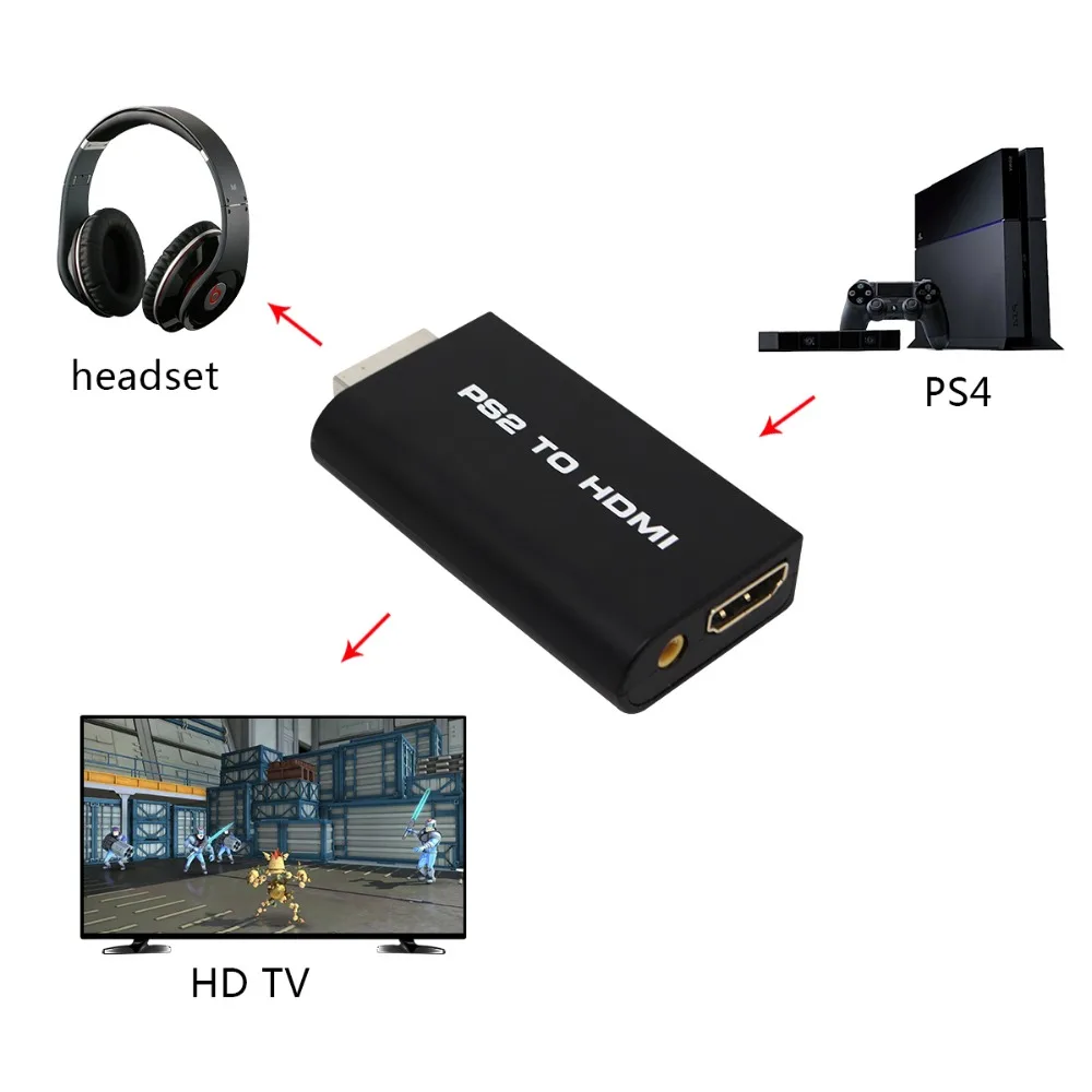 ps2 to hdmi converter adapter with usb 3.5mm audio ZX- 1200