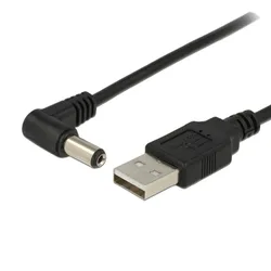 Cable Cargador USB a Jack DC 5,5×2,1mm – 2m