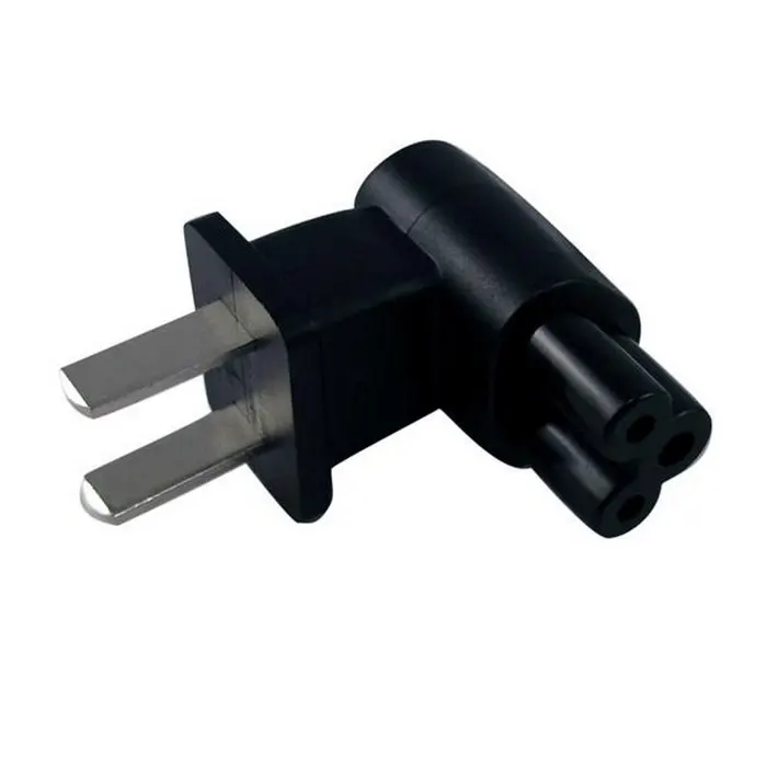 Adaptador de viaje EE. UU. 1-15P macho a IEC C5 3 pines hembra enchufe eléctrico en ángulo recto para portátil - imagen 3