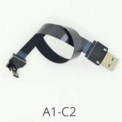 Cable USB-C Plano para Monitores FPV con Salida AV OTG