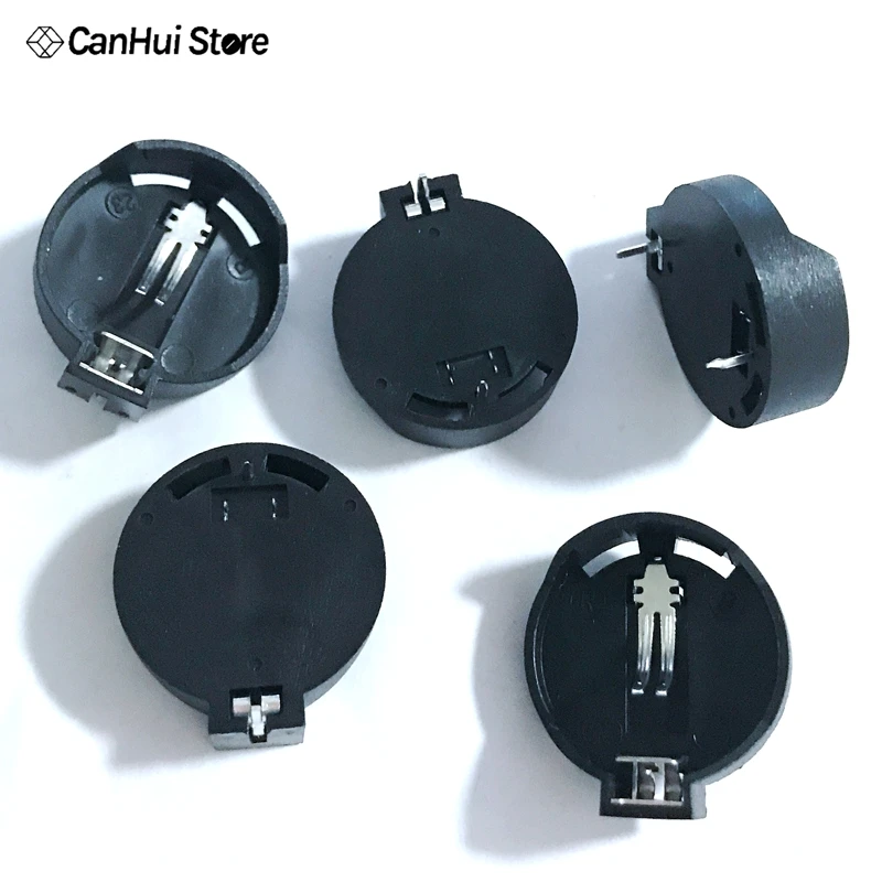 10PCS Battery Button Cell Holder Socket Case CR2032 battery holder 2032 Battery Seat Circular Battery Box - imagen 4