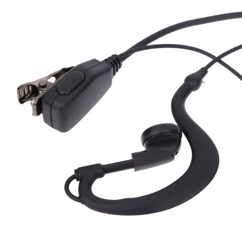 Auricular PTT Walkie Talkie – Baofeng UV5R, Kenwood con Micrófono - imagen 2