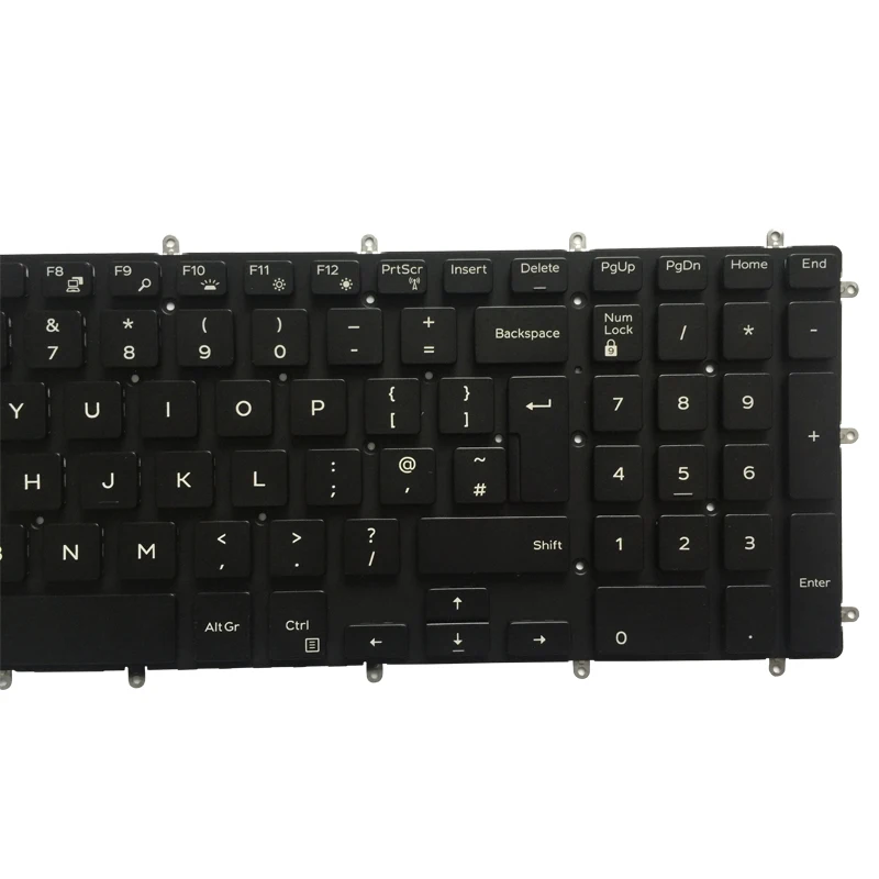 Teclado para ordenador portátil Dell Inspiron 2 en 1, nuevo teclado con diseño de fuente blanca con retroiluminación, para Reino Unido, 7778, 7779, 7577, 7773 - imagen 5