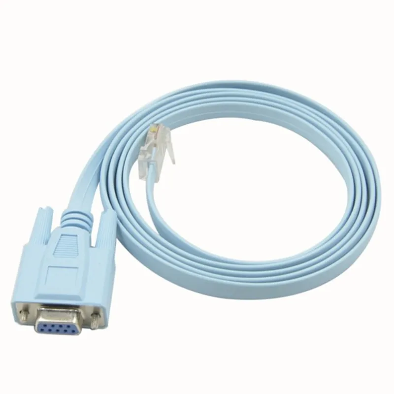 Para Cable de consola RJ45 Cat5 Ethernet a Rs232 DB9 puerto COM enrutadores hembra serie Cable adaptador de red 1,5 m 6 pies - imagen 2