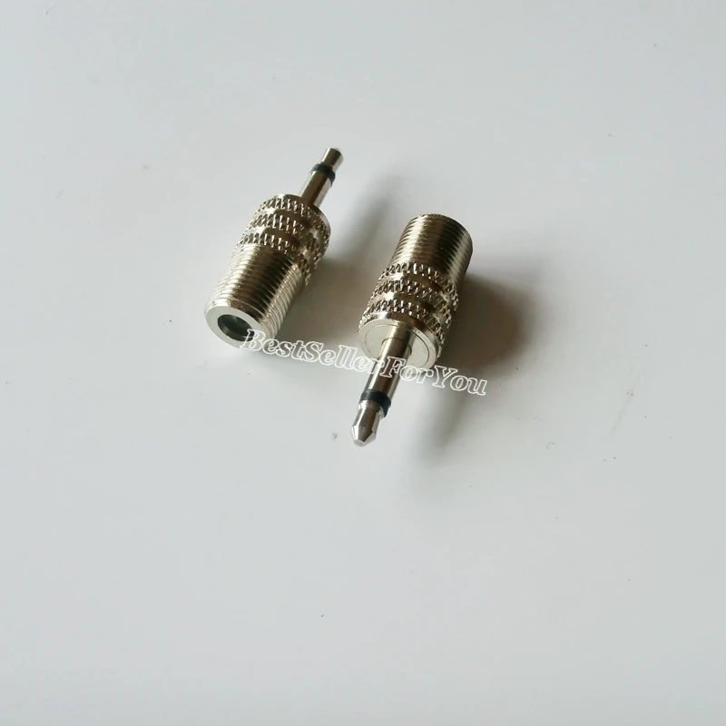 Conector hembra F a macho de 3,5mm y 1/8 pulgadas, convertidor de adaptador de Audio Mono Coaxial, 1 unidad - imagen 5
