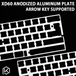 Placa Montaje Teclado Mecánico 60% Compatible XD60/XD64/GH60 Plateada