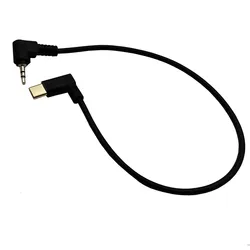 Cable USB-C a Jack 3,5mm y 2,5mm Codo 90° para Auriculares