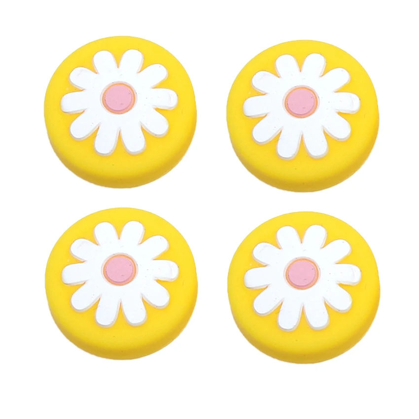 Empuñadura de pulgar con forma de Margarita para controlador de interruptor, cubierta de palanca de pulgar, tapas de Joystick para controlador Joycon, 4 Uds. - imagen 2