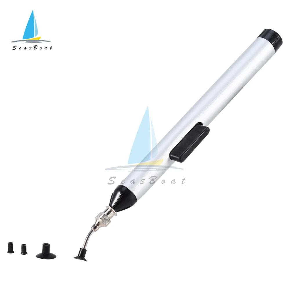 Pluma de succión al vacío IC SMD, bomba desoldadora, recolector de soldadura, Kit de reparación electrónica con 3 cabezales de succión - imagen 2