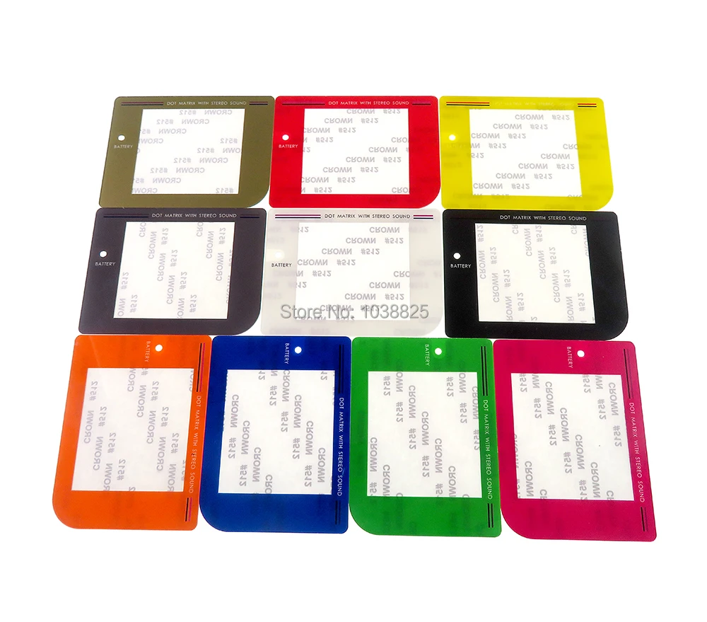 20 piezas lente protectora de pantalla de plástico colorida para Gameboy Classic GBO GB cubierta protectora de lente ChengChengDianWan