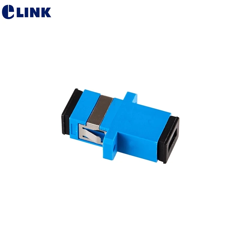 Adaptador de fibra óptica SC 50 Uds acoplador ftth monomodo simplex azul SC upc conector de fibra óptica envío gratis IL 0.2dB - imagen 2
