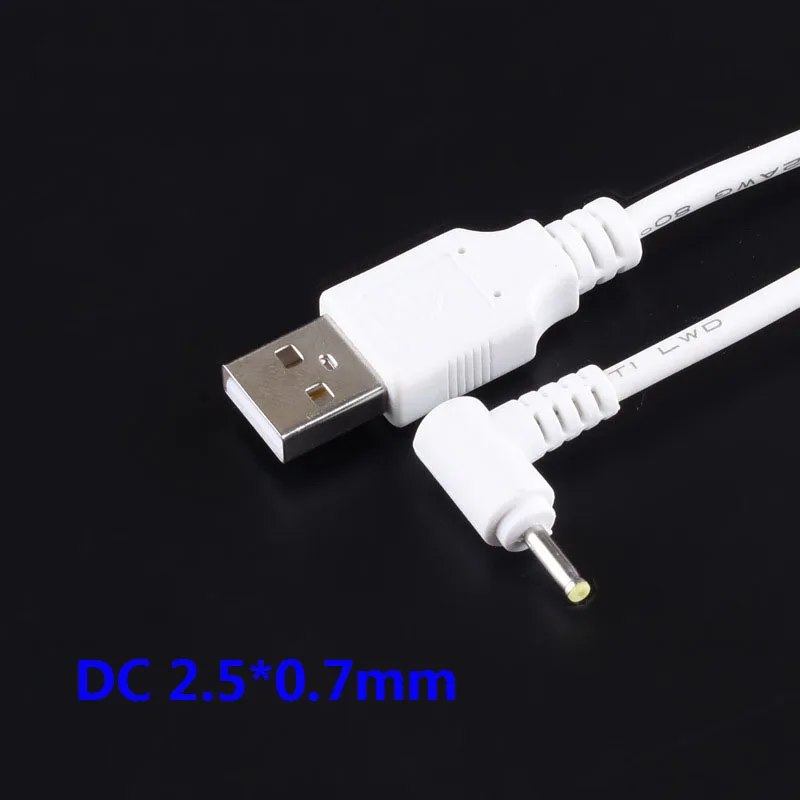 Conector DC 2,5x0,7mm Angular Recto – Cable Alimentación