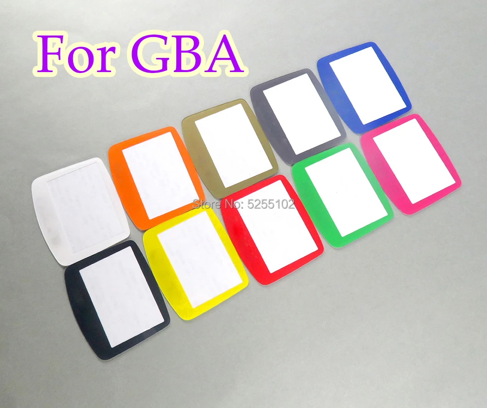 1 Uds reemplazo para GBA colorido para sistema GBA Protector de lente de pantalla de plástico lente protectora de pantalla de plástico