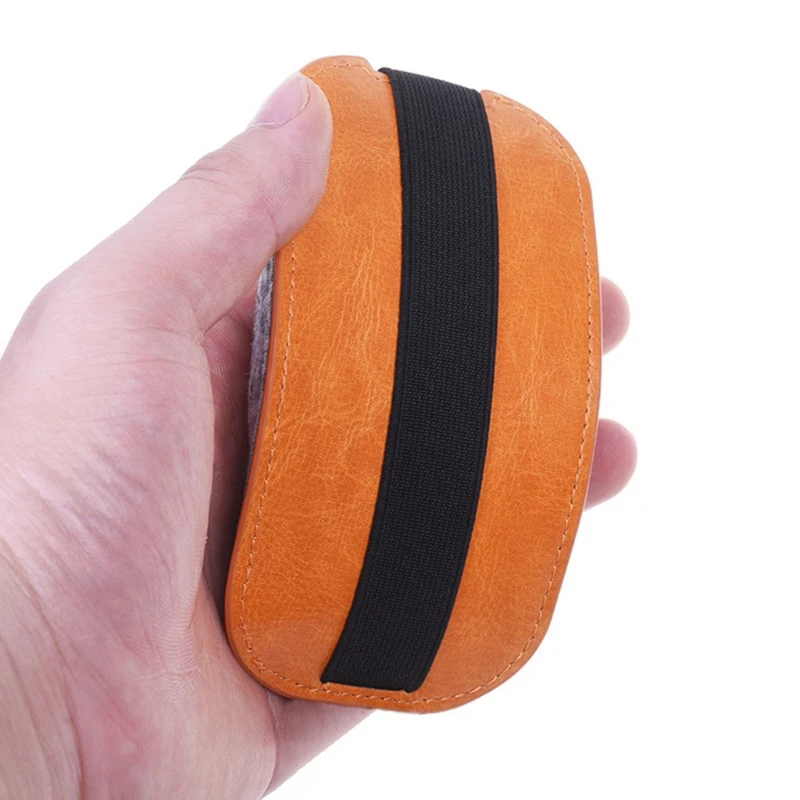Bolsa de ratón de fieltro de cuero PU naranja, bolsa de viaje para estuche, funda antipolvo, bolsa de almacenamiento para ratones para Apple Magic Mouse 2 Kit - imagen 5