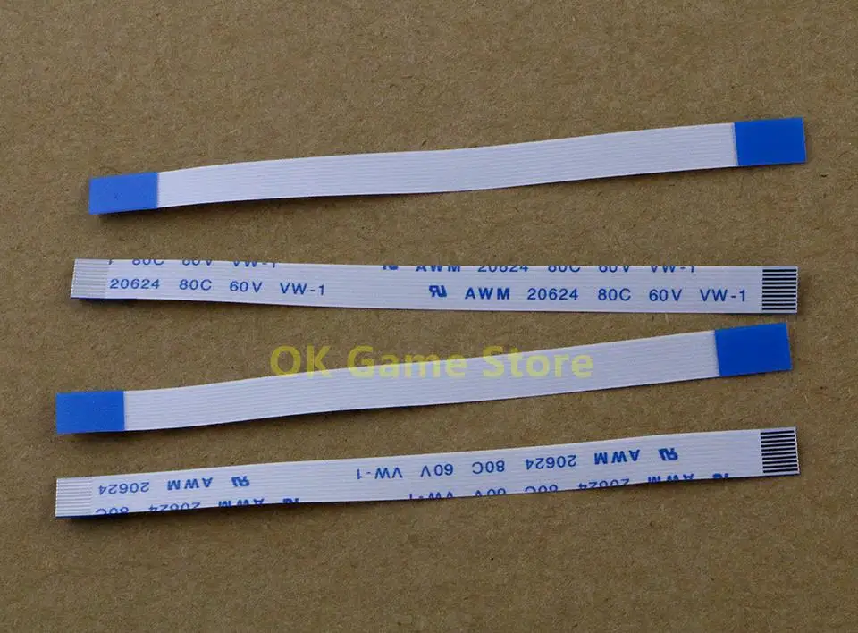 5pcs10Pin On Off Cable plano Flexible interruptor de alimentación piezas de reparación de Cable flexible para controlador PS3 slim 2000 2500 - imagen 3