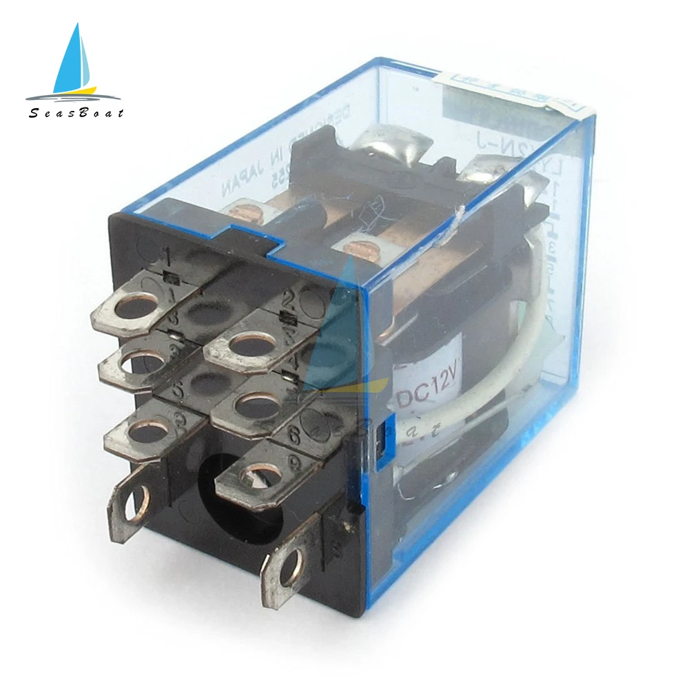 Relé de potencia de bobina DPDT LY2NJ HH62P con Base de enchufe, 24V DC 12V 220/240V AC 10A 8PIN - imagen 3