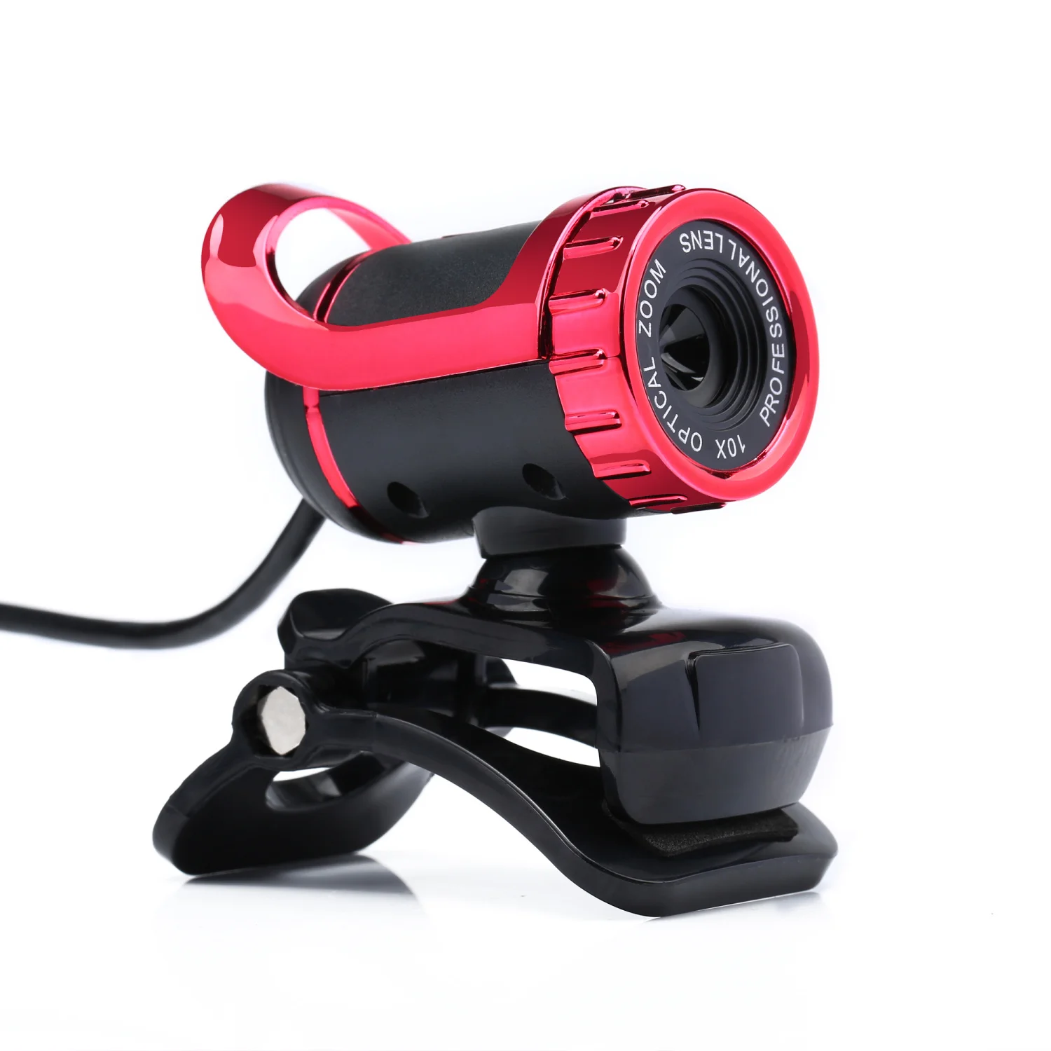 Cámara Web giratoria de visión nocturna, Webcam USB de alta definición, micrófono de 360 grados, Clip-on para ordenador, PC, portátil, Notebook - imagen 3