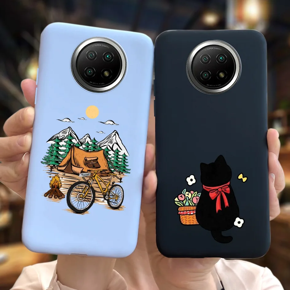 Para Xiaomi Redmi 9T Note 9T 5G funda de silicona moda flor suave TPU cubierta de teléfono a prueba de golpes para Xiaomi Redmi Note 9 Note9 parachoques - imagen 4