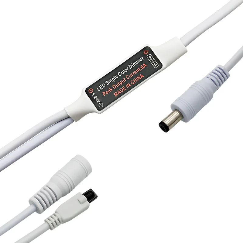 Mini atenuador de Control remoto para tira de LED de un solo Color cinta LED DC 12V 6A 72W IR 6 teclas control remoto IR - imagen 5