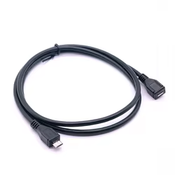 Conector Micro-USB de 5 pines Micro USB 2,0 macho hembra a Micro USB 2,0 tipo B Cable de carga extensor macho hembra 100cm