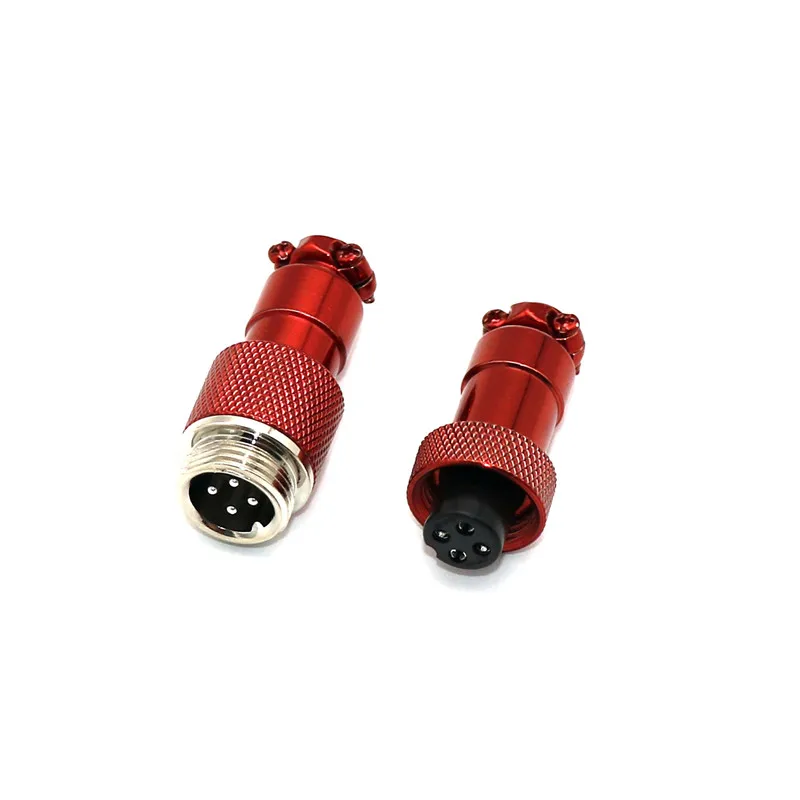 Angitu galvanizado GX12 aviador GX 12 conector enchufe Butting acoplamiento 4 núcleos macho y hembra rojo azul negro blanco amarillo - imagen 5
