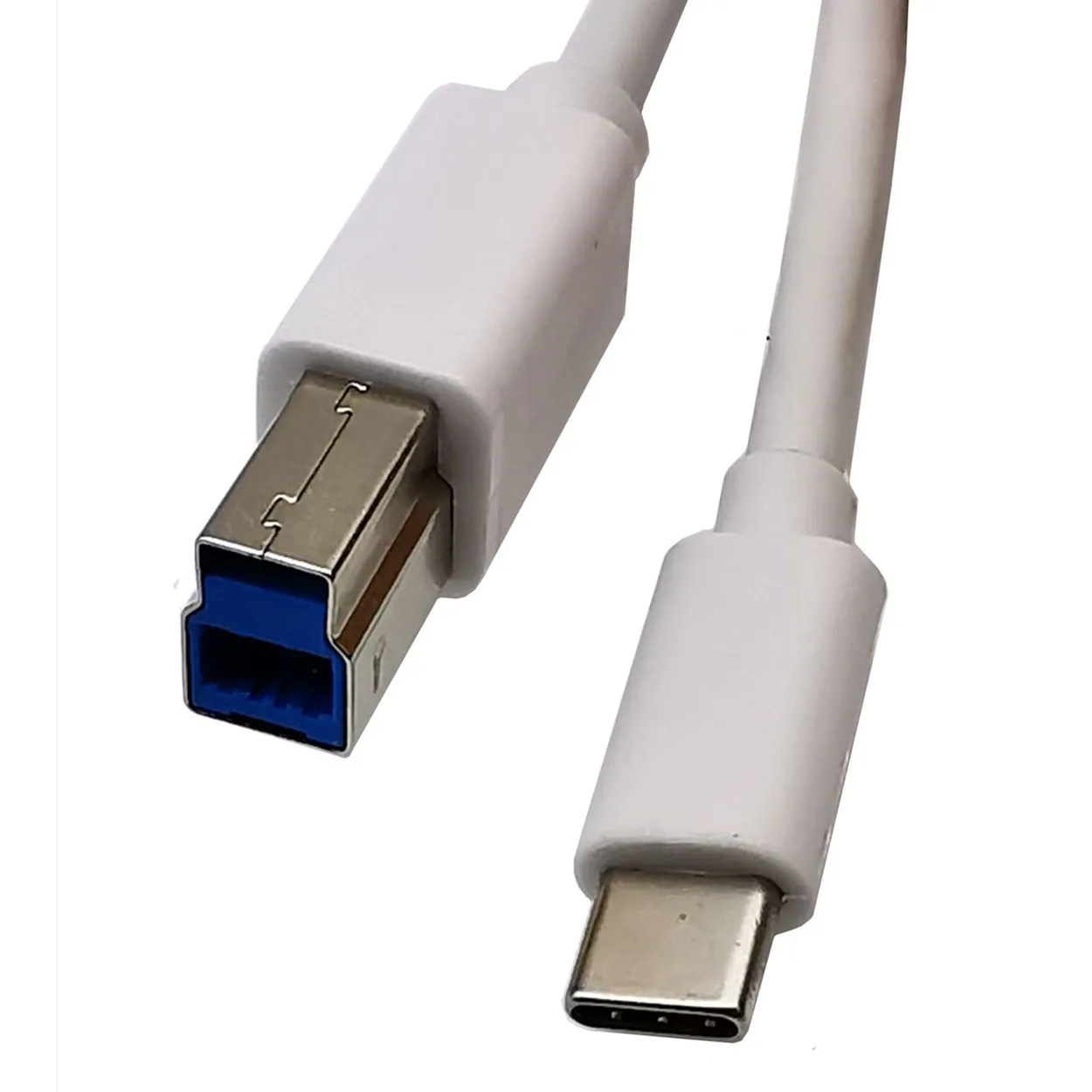 Cable estándar 3.1 tipo C macho a USB 3,0 B macho para impresora escáner blanco y negro 1m/100cm - imagen 5