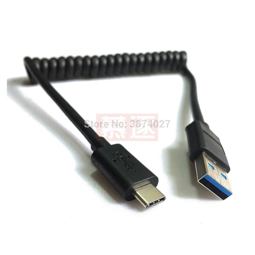Cable de datos de transferencia USB 3,1, Cable retráctil de alta velocidad, USB 3,0 tipo C macho a macho, 1M - imagen 3