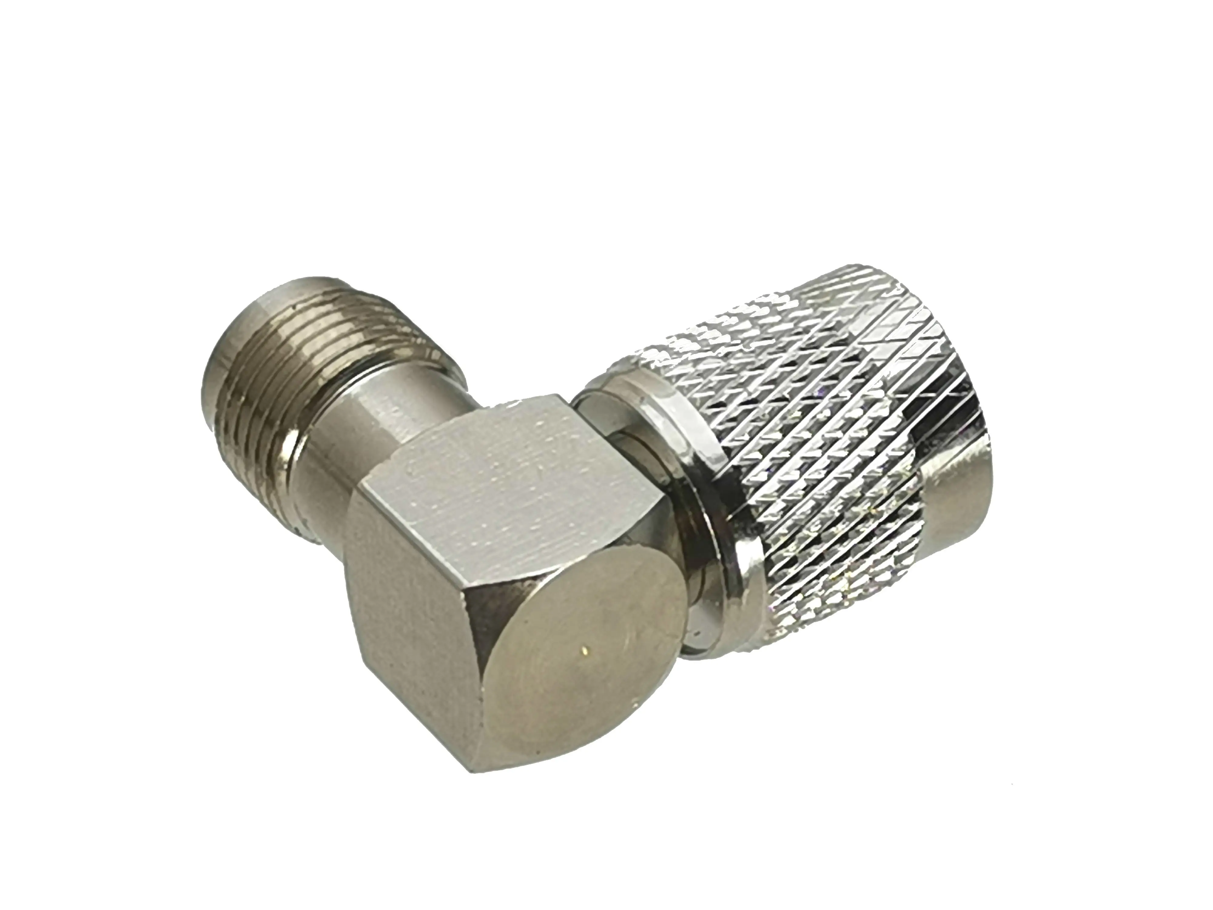 Enchufe macho TNC a conector hembra TNC, adaptador de RF de ángulo recto, conector Coaxial de alta calidad, 50ohm, 1 ud. - imagen 4