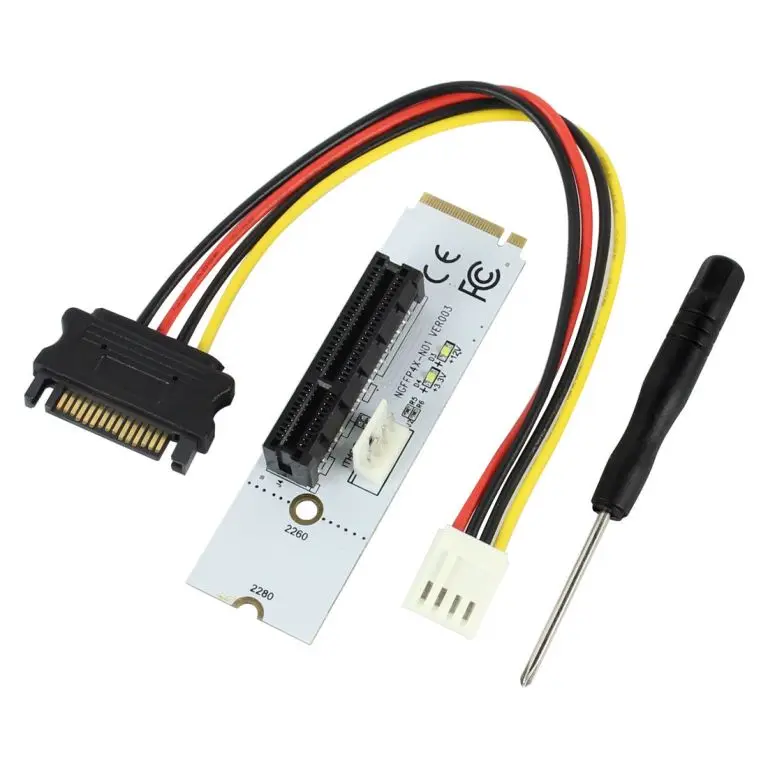XT-XINTE para NGFF M.2 m-key a PCI-E 4x 1x, adaptador de tarjeta elevadora de ranura PCIE X4 M2 a X1, convertidor de tarjeta de expansión para ordenador PC - imagen 3