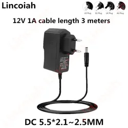 Fuente Alimentación 12V 1A para Tira LED y Cámara CCTV