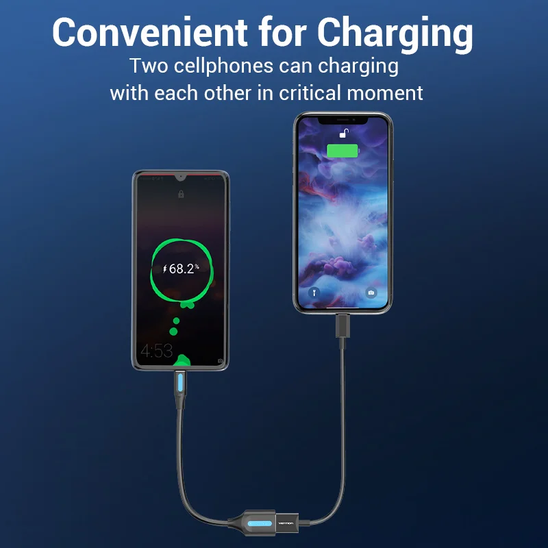 Vention-Cable Micro USB OTG, adaptador macho a hembra para Samsung S6, Xiaomi, teléfono Android, USB 2,0, OTG - imagen 3