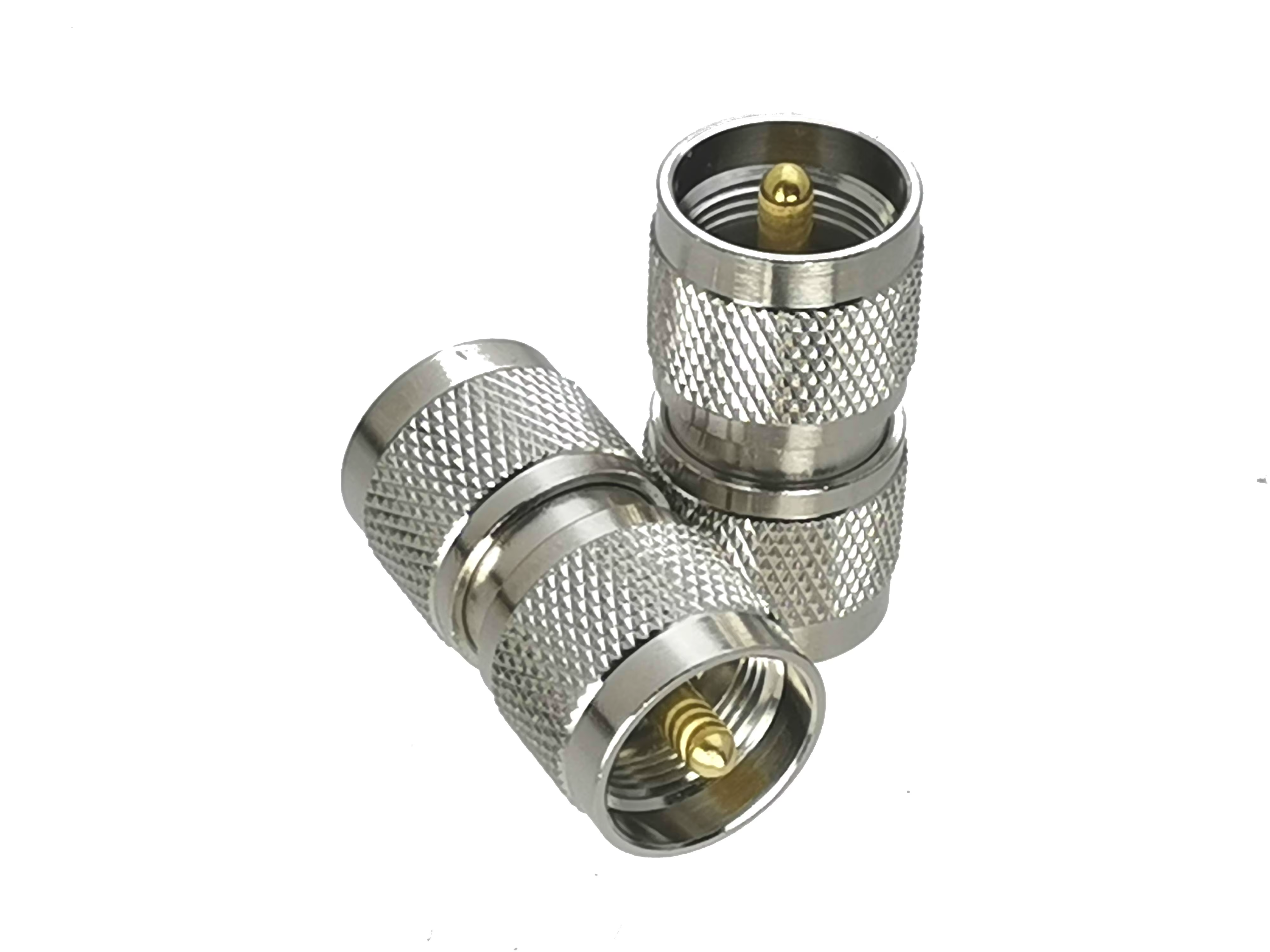 Conector UHF PL259 Macho a SO239 Hembra con Brida - imagen 3