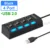 4 Port 2.0USB Black