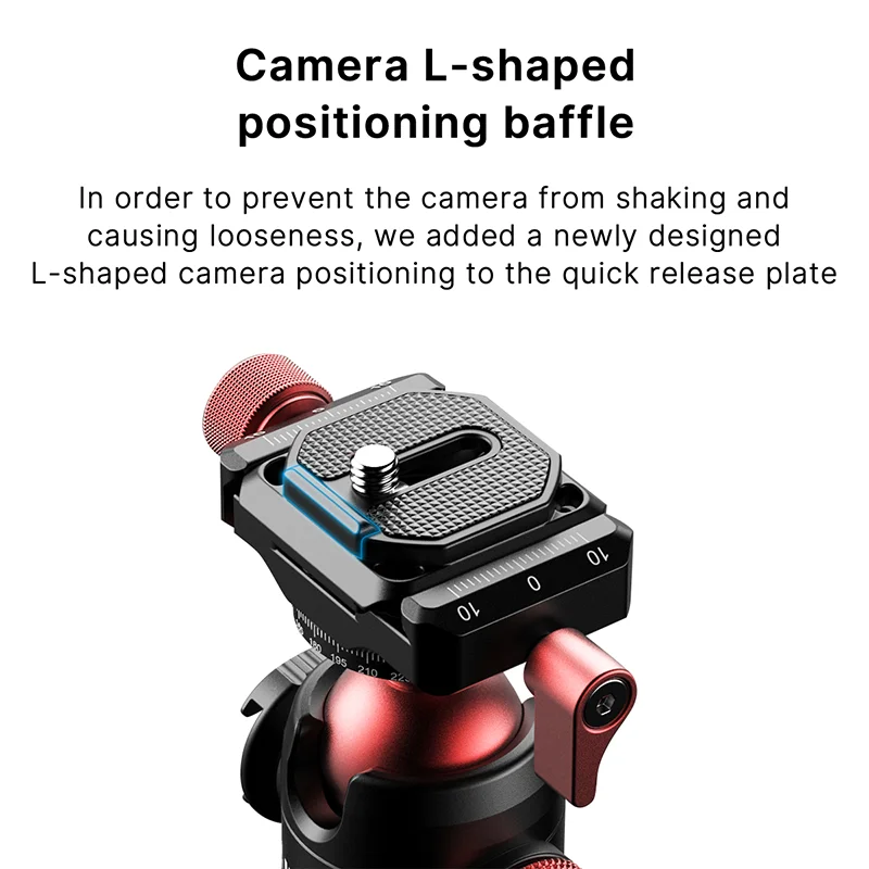 Ulanzi U-70 Mini cabezal de bola de Metal Pan Cold Shoe cabezal de trípode panorámico doble para cámara DSLR Vlog soporte de trípode fotografía - imagen 4