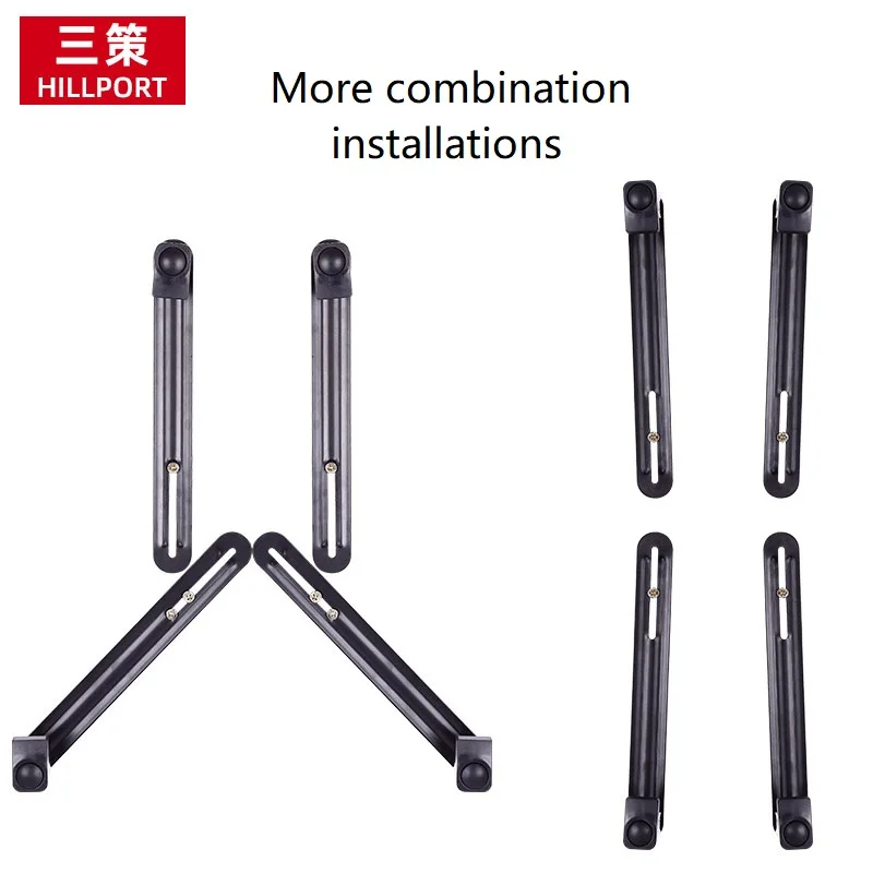 HILLPORT Extension Vesa Adaptor Fitting Support Bar For 13-27 Inch No Mounting Vesa Hole Monitor Desk Stand Accessory XL101