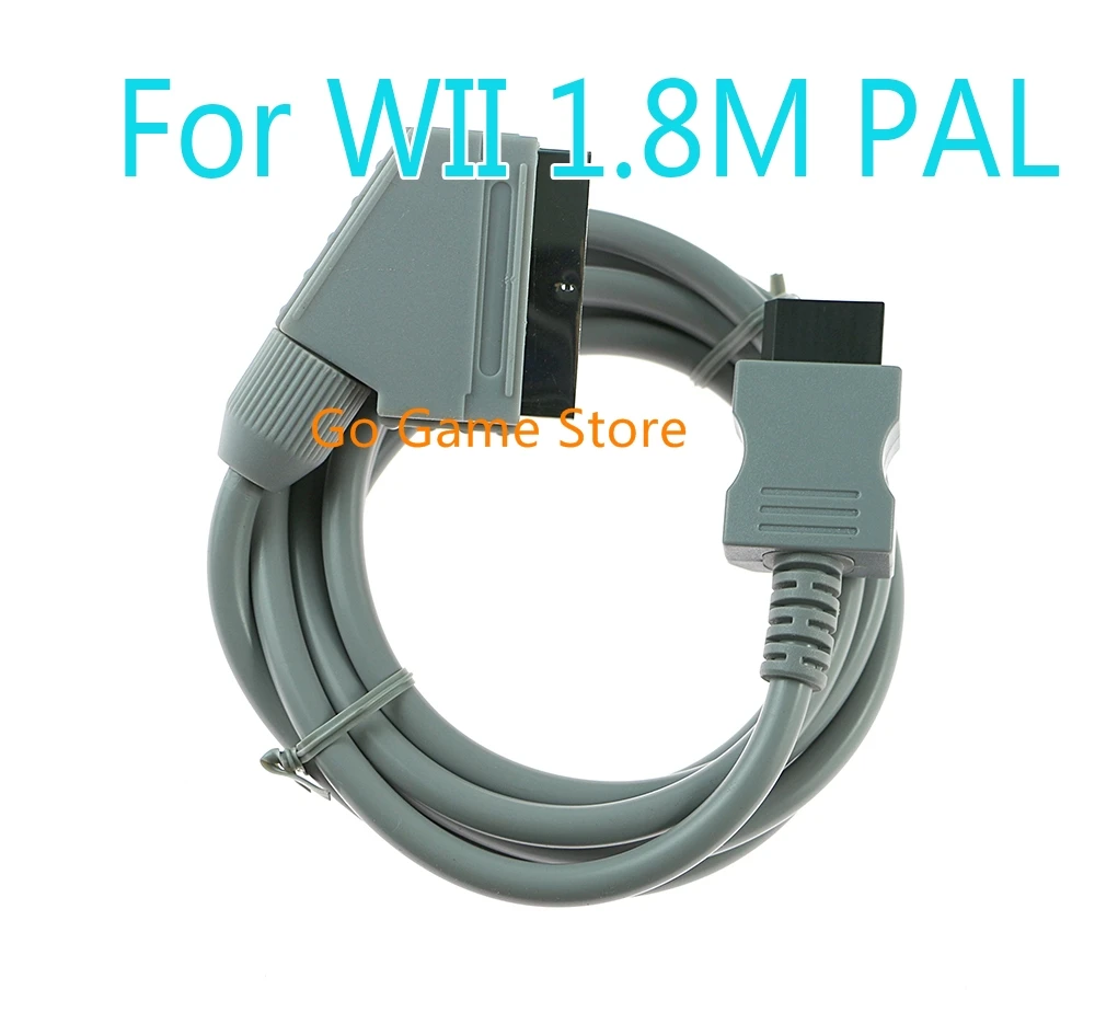 6 uds para consolas PAL Wii WIIU WII U 1,8 M de longitud cable SCART RGB vídeo HD AV HDTV cable de plomo en videojuegos