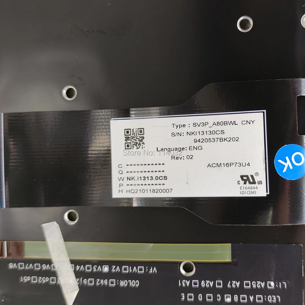 Teclado retroiluminado US RU ruso español para Acer Swift 3 SF314-41 SF314-54 Series N17W7 SV3P_A80BWL retroiluminación de teclados de ordenador portátil - imagen 4