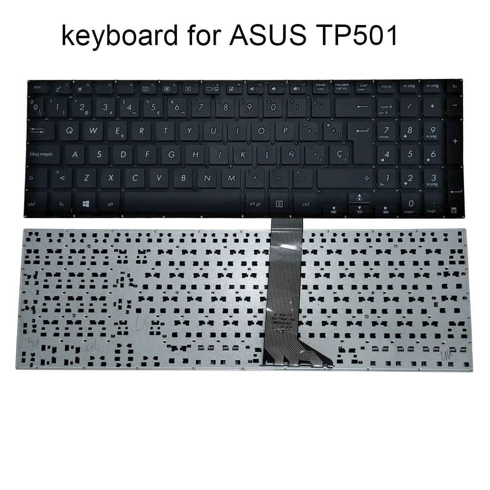 Teclado español para portátil de España para ASUS VivoBook Flip 15 TP501 TP501U TP501UA TP501UQ TP501UB SP teclados de repuesto para ordenador portátil