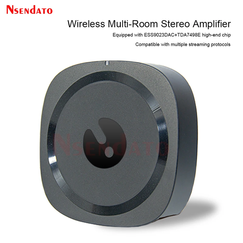 Audiocast AMP80 BT5.0 receptor amplificador estéreo inalámbrico para múltiples habitaciones con Coaxial analógico Aux RJ45 para Spotify Airplay DLNA Tidal - imagen 2