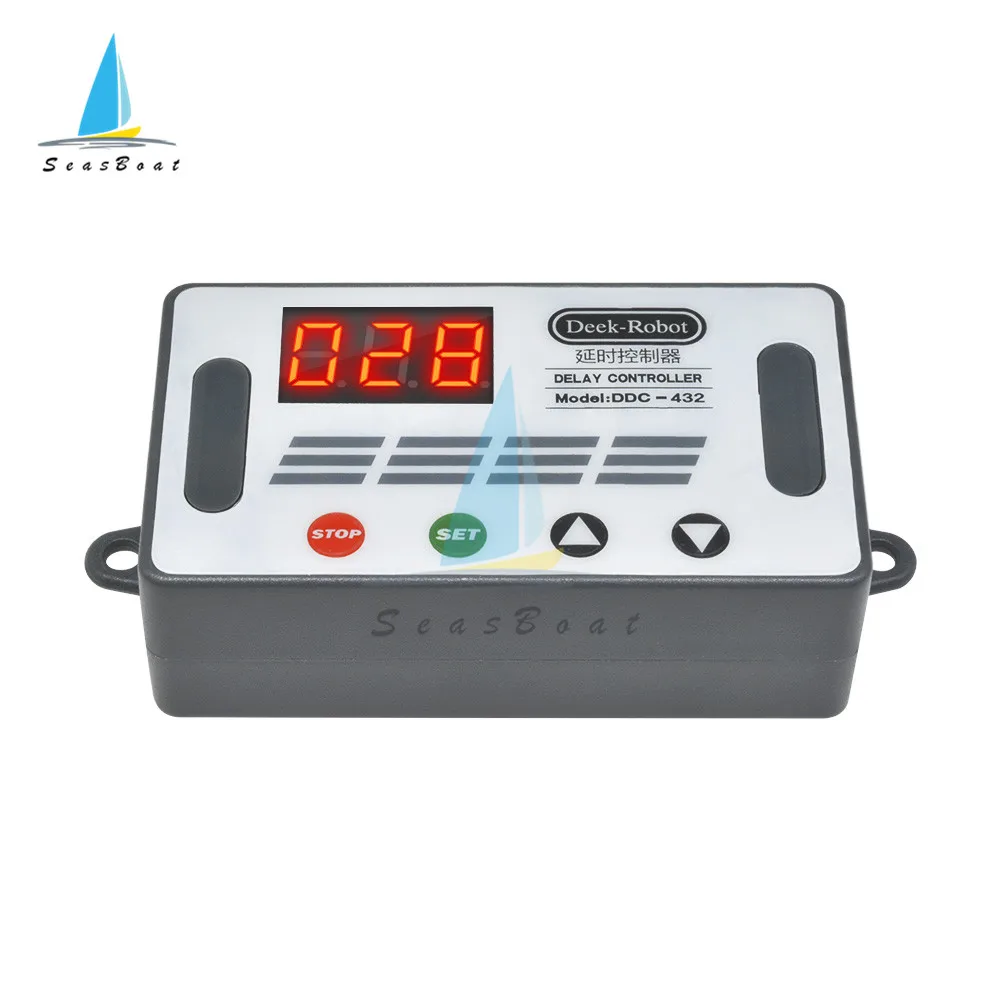 Controlador de retardo Digital LED, módulo de interruptor de retardo de temporizador de ciclo, disparador de relé de retardo de tiempo Dual MOS, CC de 5V-30V, 12V, 24V - imagen 2