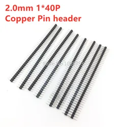 Tira Pines Macho 40 Pines - Header 2mm Simple Fila Cobre