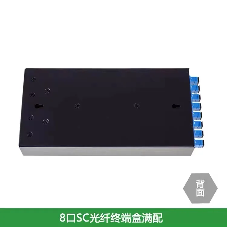 Caja de terminación de fibra óptica, 2 uds., 8 puertos totalmente instalados, LC SC ST FC, coleta y adaptador SM SPCC, panel de conexión, distribución ftth ELINK - imagen 5