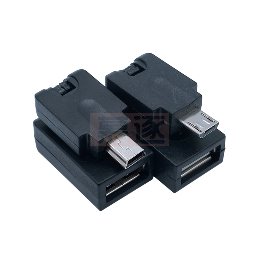 Nuevo USB & Micro & mini 2,0 macho a USB hembra adaptador de cable de extensión de ángulo pivotante de 360 grados nuevo - imagen 4
